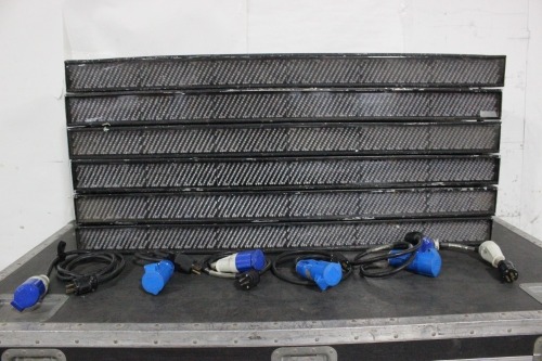 Lot (6) PixelRange PixelLine 1044 LED Batten w/ Anvil Wheeled Case