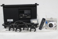 Barco HDX-W20 FLEX WUXGA DLP Projector (20,000 Lumens) w/ Extra Lamp, (4) Clamps, Safety Cable, Remote, Air Filter, PSU in Wheeled Road Case