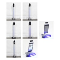 Lot (7) Digital Signage Kiosk A-08 8-Inch Temperature Measurement and Facial Recognition Access Management Module w/ Soteria Tower Stand