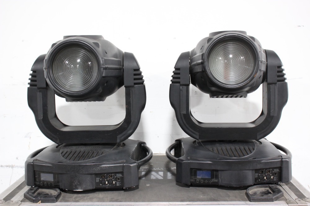 Lot (2) Coemar Infinity Spot XL Moving Stage Lights in Hard Wheeled Case