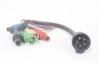 5' Audio Cable w/ Daniel Woodhead IEC Pin Industrial Grade 5-Wire Male Grounding to Fanout Cam-Lok (2) Male (2) Female Connectors