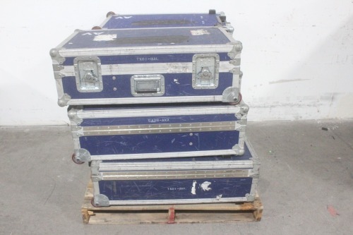 Lot (6) 34x20x10 Wheeled Hard Case