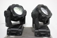 Lot (2) High End Systems Studio Command 1200 Washlights in Wheeled Hard Case