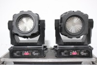 Lot (2) High End Systems Studio Command 1200 Washlights in Wheeled Hard Case