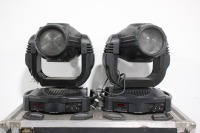 Lot (2) Coemar Infinity Wash XL Moving Head Lights in a Wheeled Hard Case