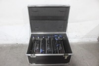 Lot (5) Hanson Pro LED Quattro RGBWA System in Custom Rolling Hard Charging Case