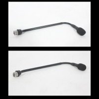 Lot (2) Shure MX410/S 10-Inch Supercardioid Gooseneck Microphone