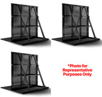 Lot (3) (2) BRAND NEW Black Aluminum Barricade 48" SmartStage