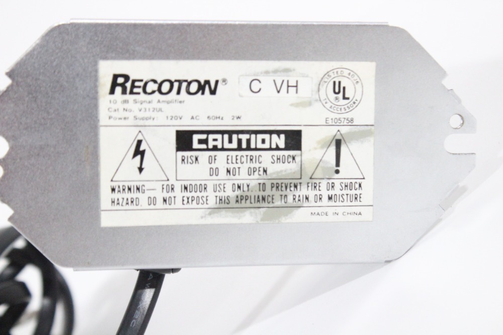Recotan Recoton V312UL 4-way Distribution Amplifier 10dB 50-900Mhz