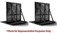 Lot (2) BRAND NEW Black Aluminum Barricade 48" SmartStage