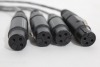 5' - Whirlwind DBF2-FM-010 Fanout Cable w/ (4) XLR AES Input Connectors and (4) XLR AES Output Connectors - 3