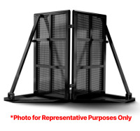 Brand New 90 Degree Black Aluminum Stage Crowd Barricade