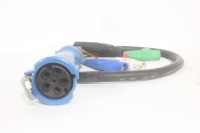 6' Audio Cable w/ IEC Pin Industrial Grade 100A 120/208V AC 5-Wire Female Grounding to (5) Fanout Cam-Lok Male Connectors