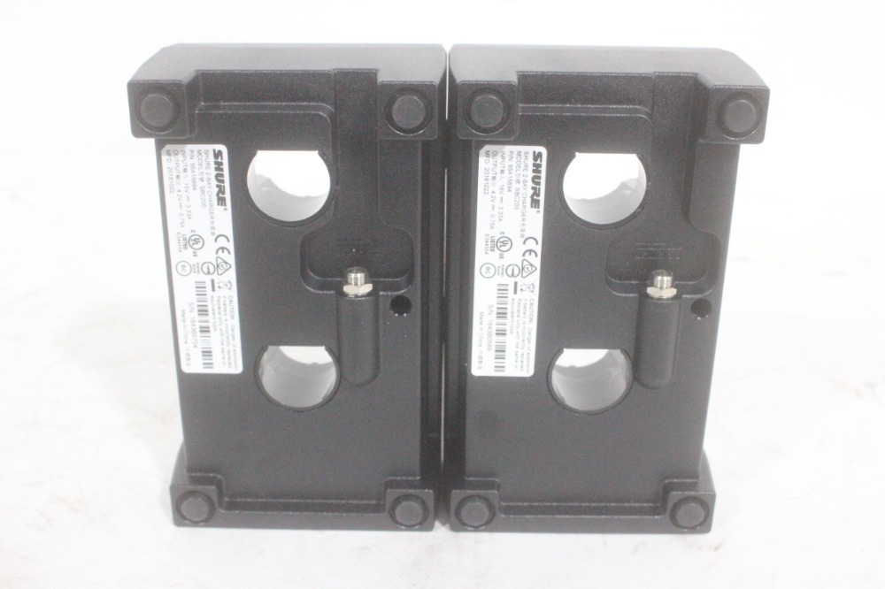 Lot (2) Shure SBC200 Dual Docking Recharging Station (No Power Supply)