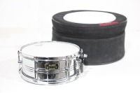 Mapex Snare Steel 12x4 Drum w/ Replacement Head in WolfPak Protective Carrying Case