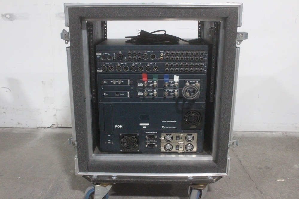 Avid Digidesign D-Show FOH Rack System in 6RU Wheeled Hard Case