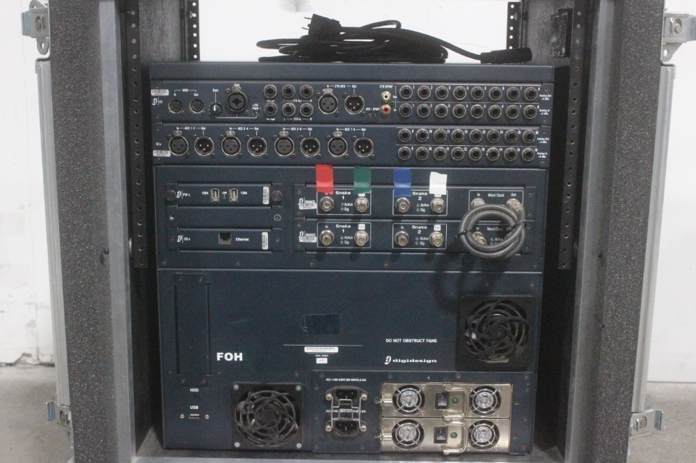 Avid Digidesign D-Show FOH Rack System in 6RU Wheeled Hard Case