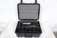 Lot (12)Titan TR4X Radios + (18)Bank Charging Station + Accessories w/ Heavy Duty Impact Resistance Case