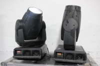 Lot (2) Martin MAC 2000 Wash XB Moving Head Lights in Wheeled Case