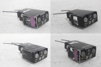 Lot (4) Telex TR-825 2-Channel Binaural Beltpack UHF Transceiver (470-488 MHz to Transmit / 590-608 MHz to Receive) w/ (4) Battery Pack