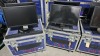 Lot (8) Dell U2410 WFP 24" Displays w/ Speakers, Mounts, Cables,PSUs Wheeled Cases - 3