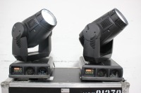 Lot (2) Martin MAC 2000 Wash XB Moving Head Lights in Wheeled Hard Case