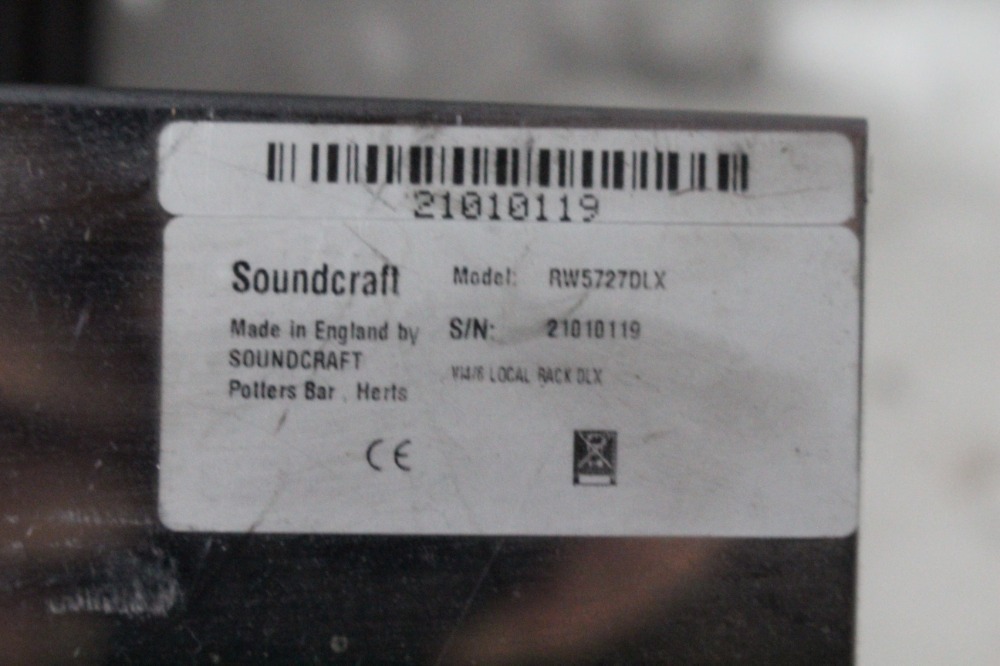 Soundcraft RW5727DLX 4U Breakout Box for Vi6 Soundboard