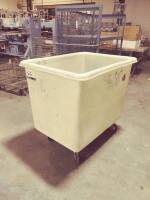 Box Truck Plastic Bin, w/ Wheels