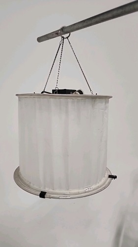 Tungsten Spacelights w/White Diffusion Silk Skirts