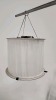 Tungsten Spacelights w/White Diffusion Silk Skirts