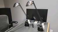 27" Dell Monitor & Desk Lamps