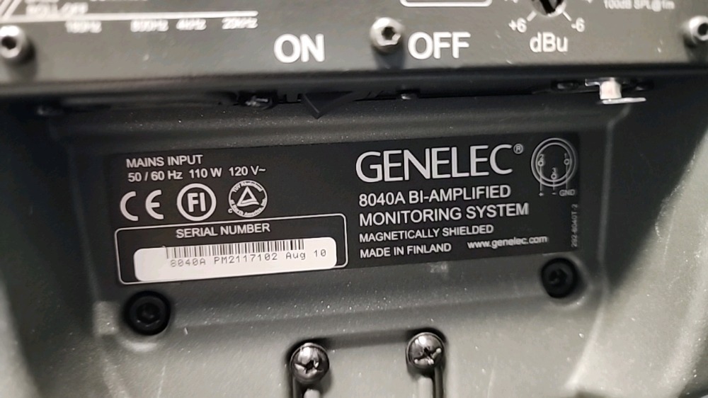 Genelec 8040B 6.5 inch Powered Studio Monitors Genelec 8040B 6.5 inch Powered Studio Monitors