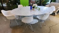 ROVE Marble Oval Dining Table & Chairs