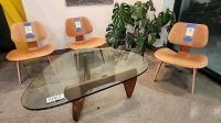 Isamu Noguchi Coffee Table w/Herman Miller Lounge Chairs