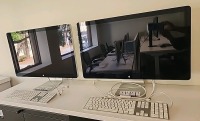 Apple 27" Thunderbolt Display Monitors w/Keyboards