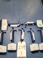 (7) Rainin Pipet Lite-XLS Pipettes w/ Stand