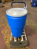 Lot Poly Drum w/ Rolling Cart