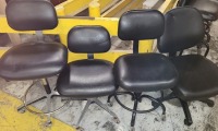 (4) Rolling Swivel Lab Chairs