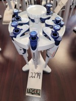 (7) Rainin Pipet Lite-XLS Pipettes w/ Stand