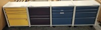 (4) Herman Miller Rolling Storage Cabinets