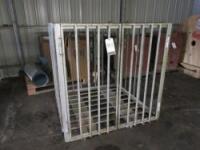 Grey Forklift Safety Cage Work Platform