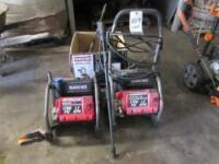 Lot (2) Black Max Electric Pressure Washers