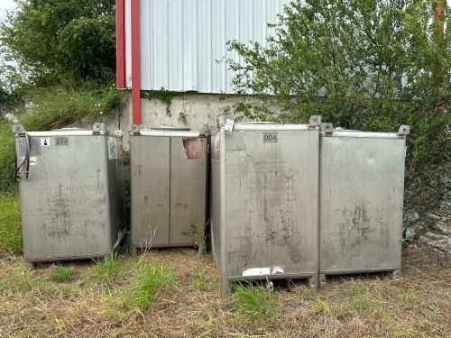 550 Gal. Stainless Steel Liquid Storage Totes