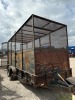 Wire Mesh Enclosed Trailer w/ Contents - 3