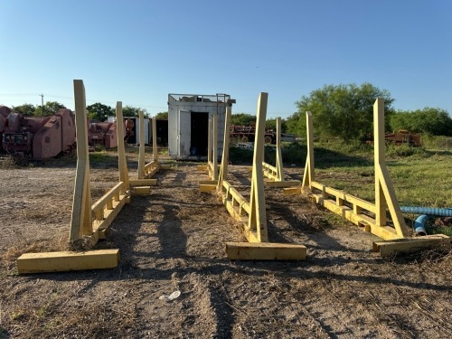 (6) Heavy Duty Steel Pipe Racks