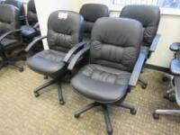 Black Rolling Task Chairs