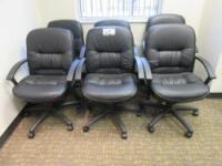 Black Rolling Task Chairs