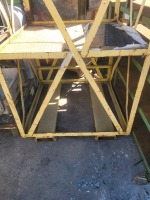 Mezzanine 2-Way Ladder w/ Handrails & Platform Lift w/ Safety Supports