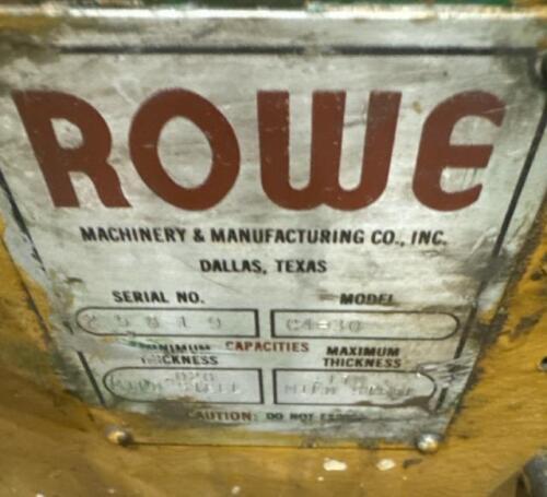 Rowe Feeder/Straightener