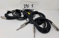 10' 1/4" TRS Male XLR Female Cables